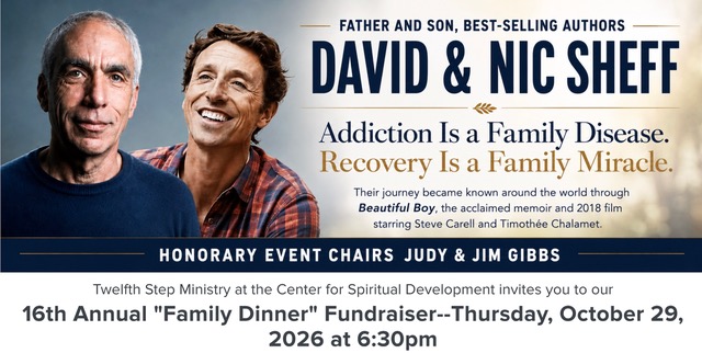 2026 marks the 16th anniversary of Twelfth Step Ministry’s annual “Family Gratitude” Dinner, and we have much to be grateful for. What began in 1989 with two recovery meetings has grown into an organization that supports 21 substance and behavioral addiction recovery fellowships through more than 50 weekly meetings.